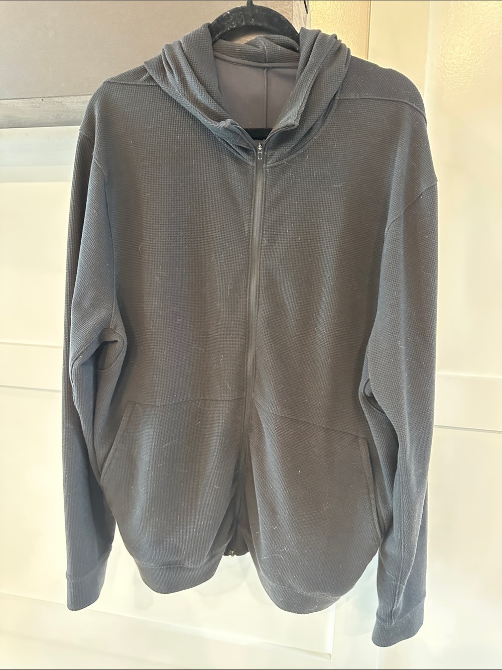 Men's Lululemon Full-Zip Hooded Sweater - black